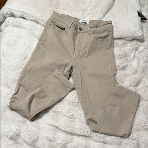Beige Casual Pants